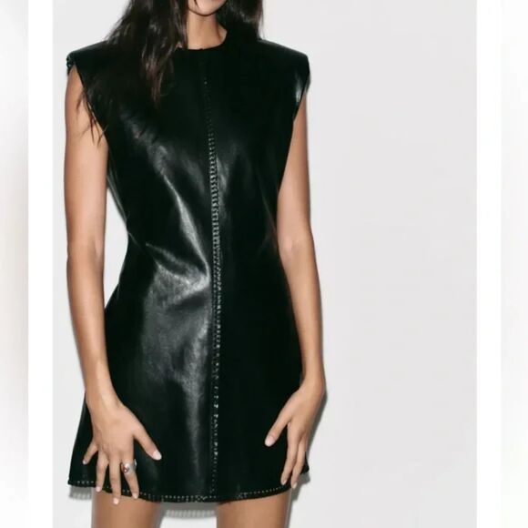 Zara Dresses & Skirts - NWT ZARA Faux Leather Mini Dress